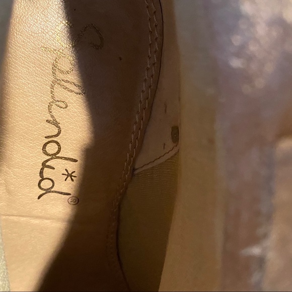 Splendid Beige Suede Chunky Heel Bootie SZ 6 - Picture 12 of 13